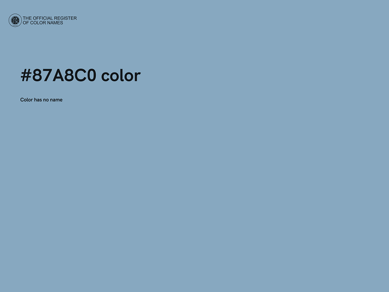 #87A8C0 color image
