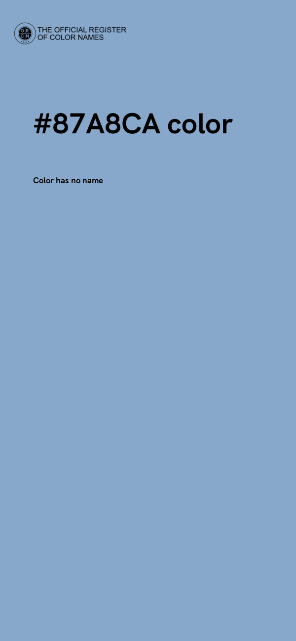 #87A8CA color image