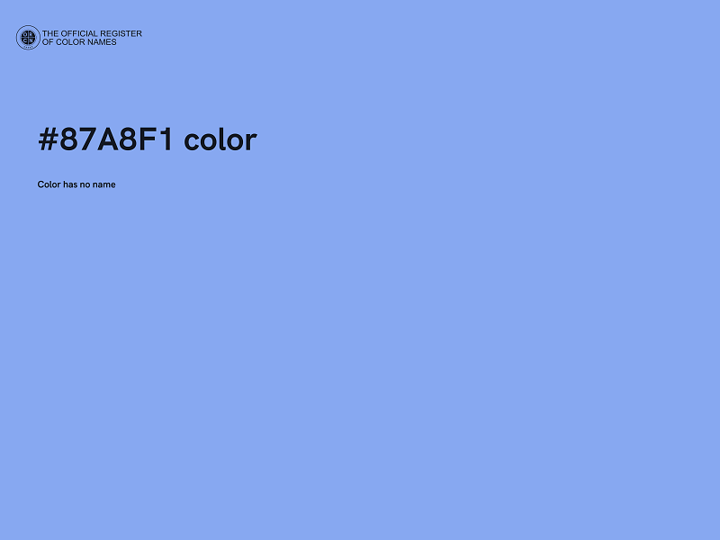 #87A8F1 color image