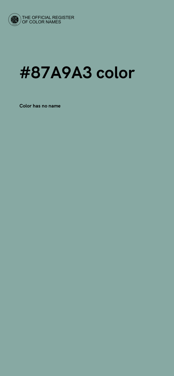 #87A9A3 color image