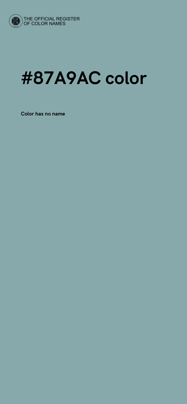 #87A9AC color image