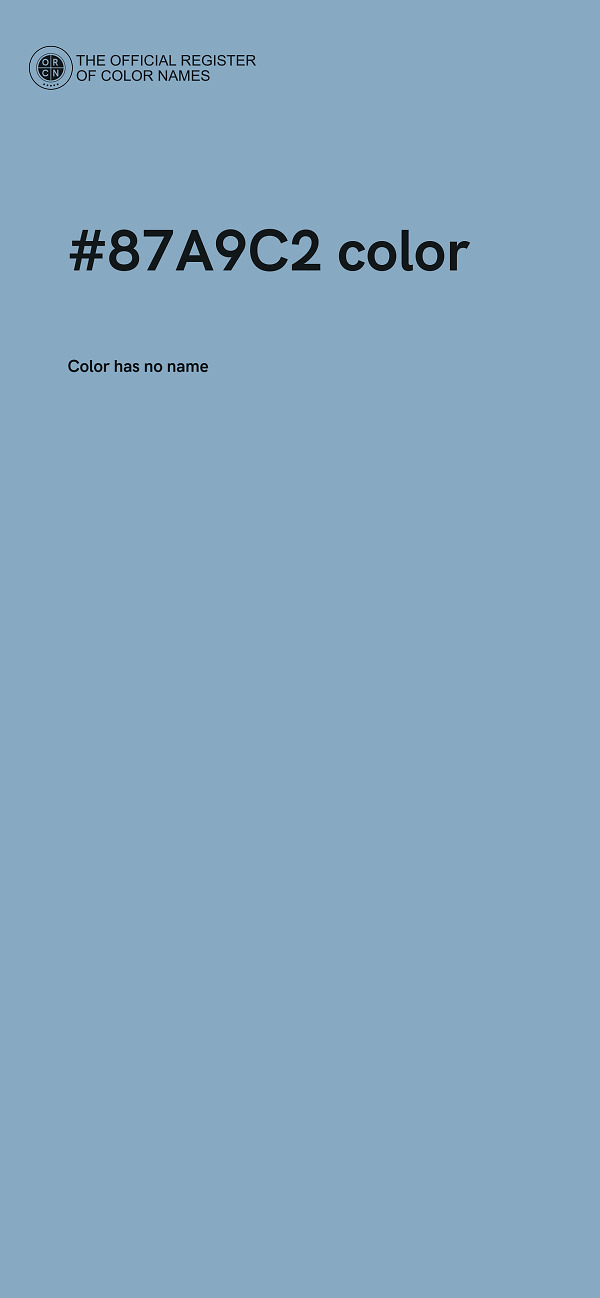 #87A9C2 color image