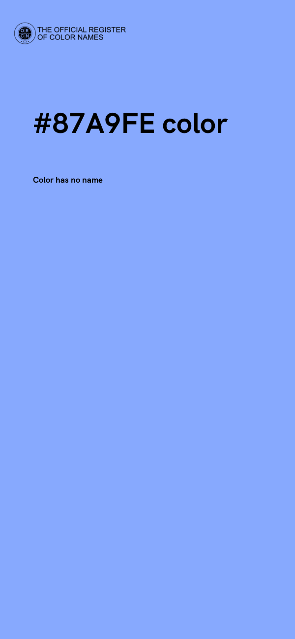 #87A9FE color image