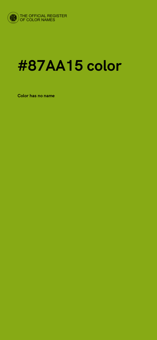 #87AA15 color image