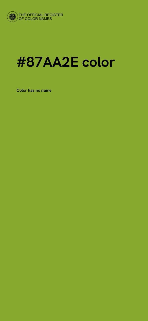 #87AA2E color image