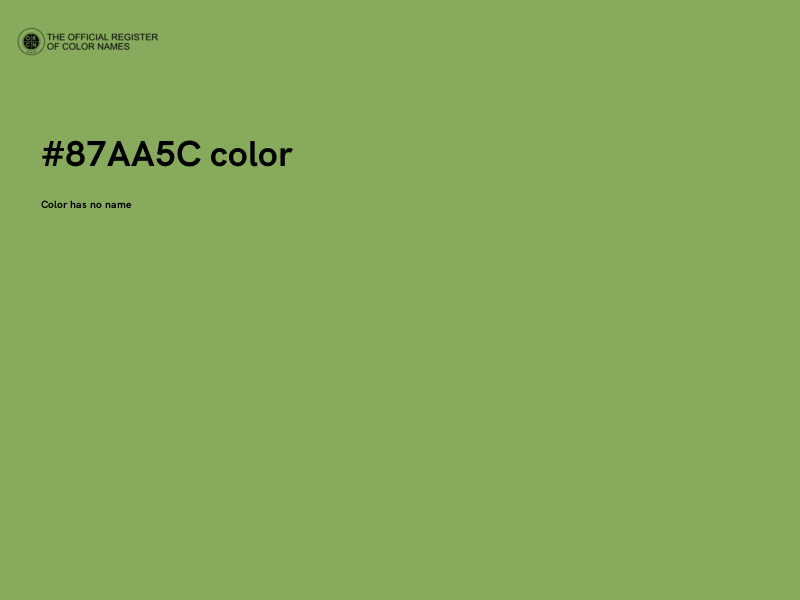 #87AA5C color image