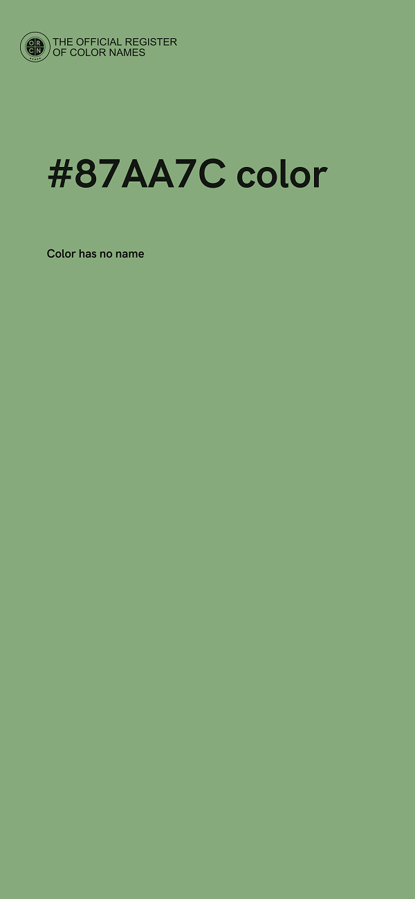 #87AA7C color image