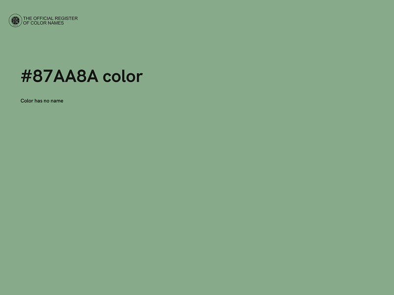 #87AA8A color image