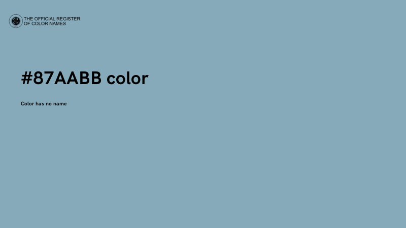 #87AABB color image