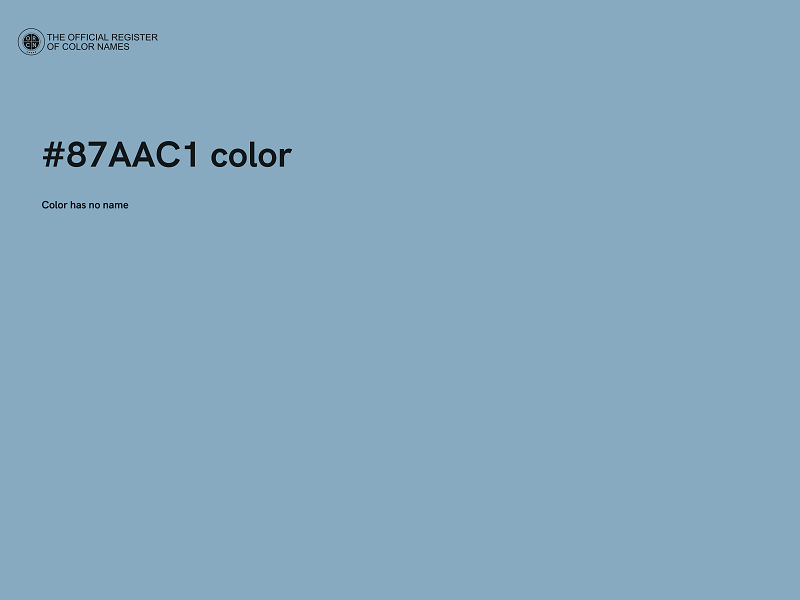 #87AAC1 color image