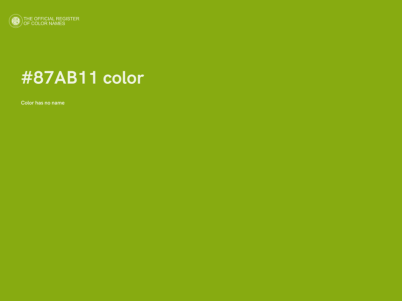#87AB11 color image