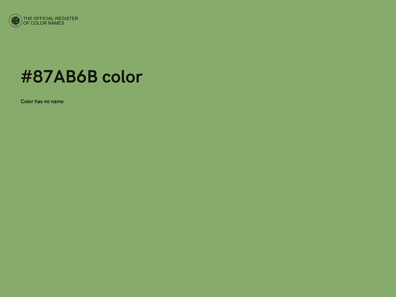 #87AB6B color image