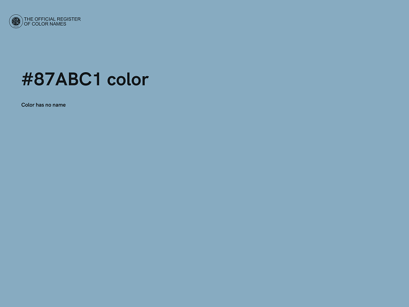 #87ABC1 color image