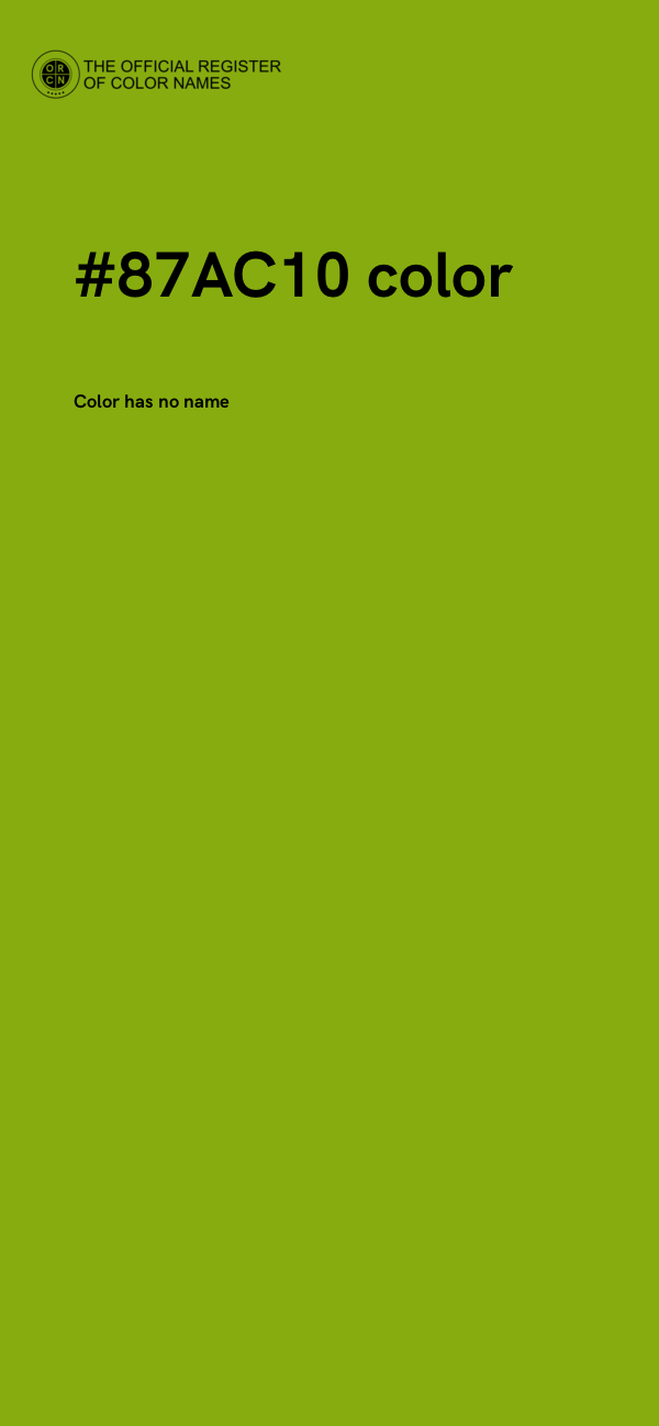 #87AC10 color image