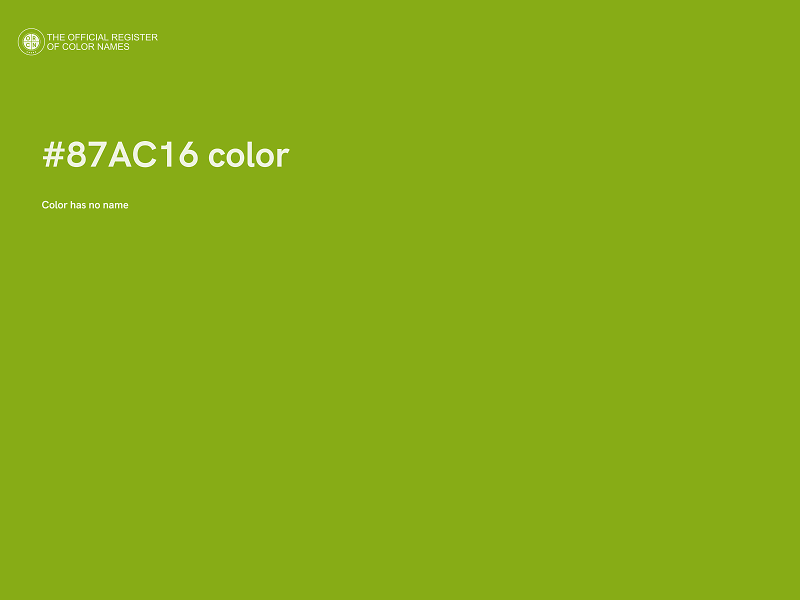 #87AC16 color image