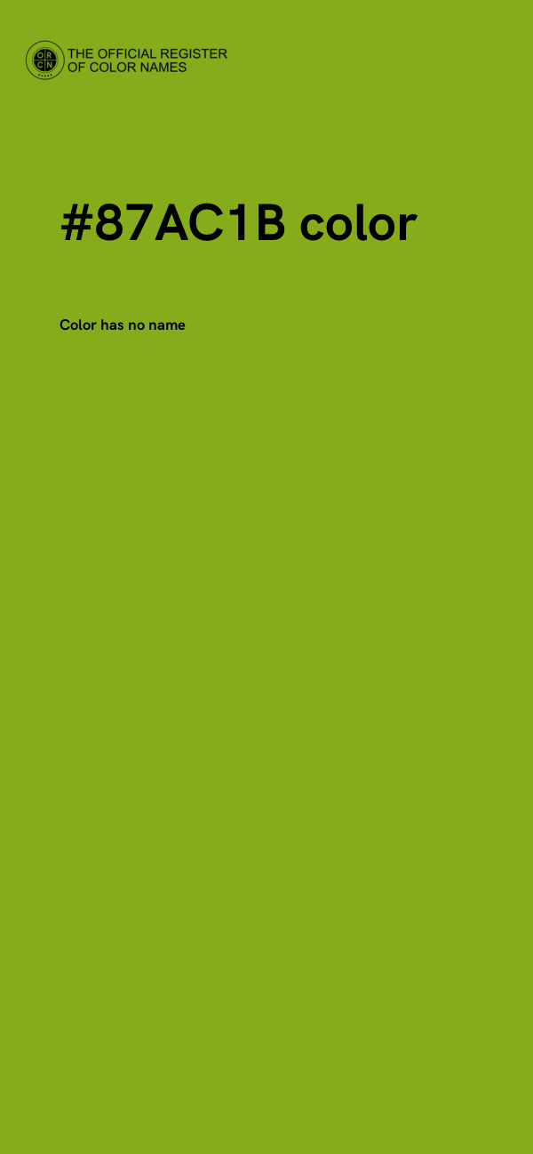 #87AC1B color image