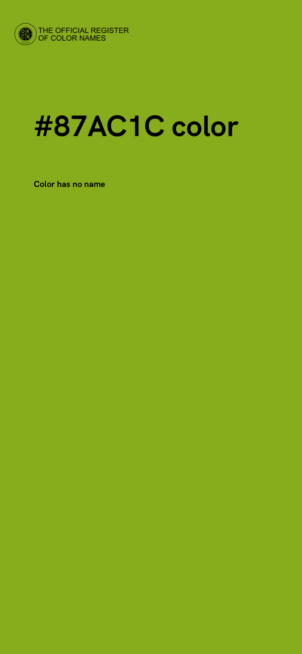 #87AC1C color image