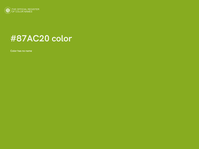 #87AC20 color image