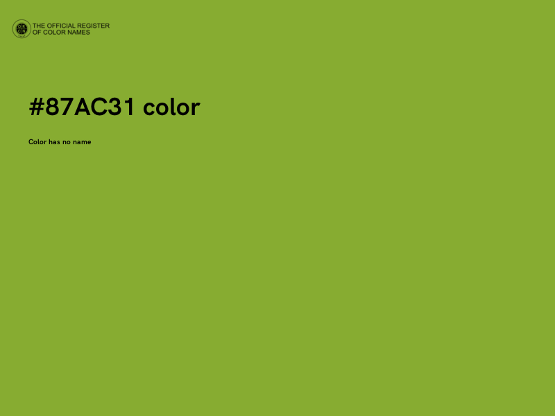 #87AC31 color image