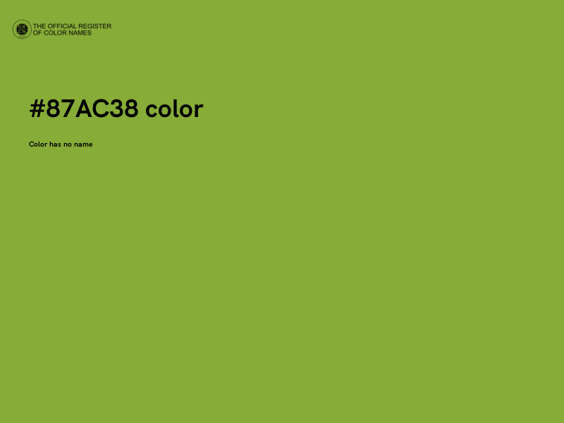 #87AC38 color image