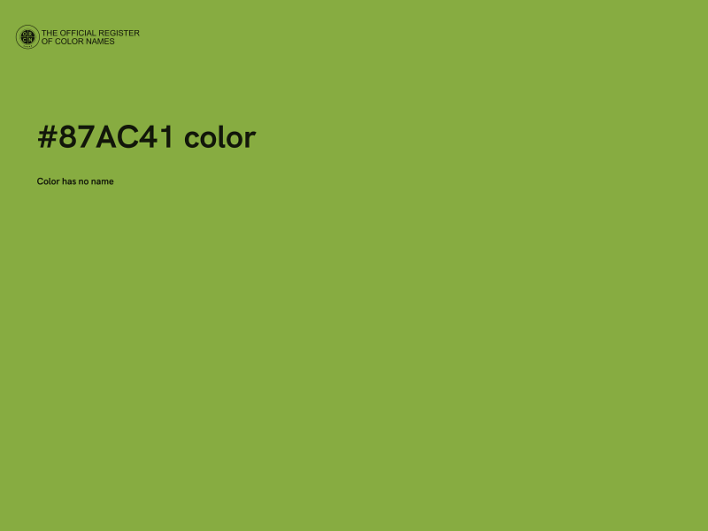 #87AC41 color image