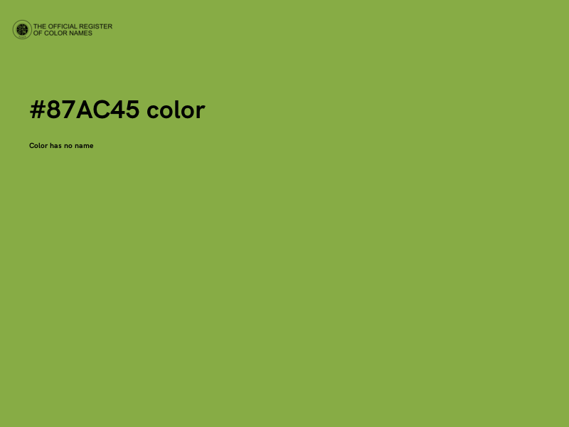 #87AC45 color image