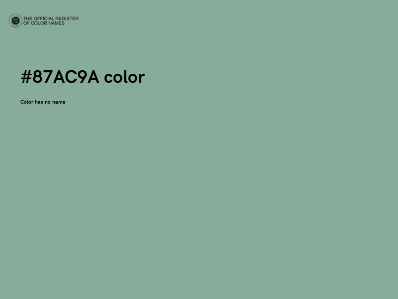 #87AC9A color image