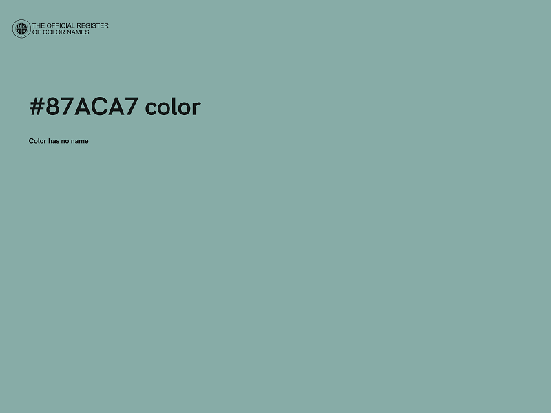 #87ACA7 color image