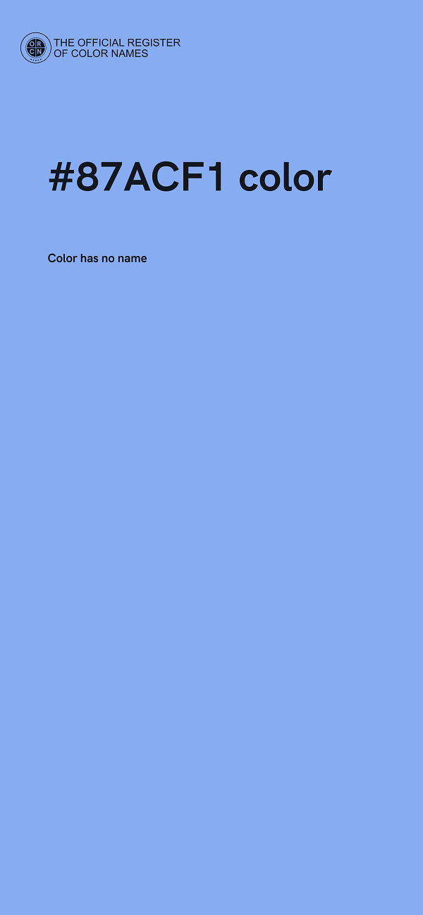 #87ACF1 color image