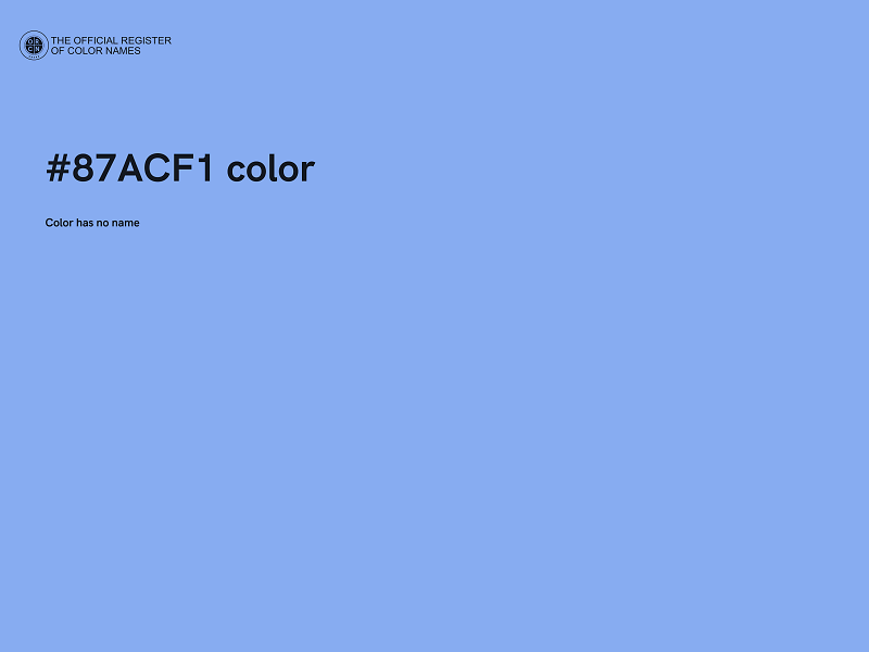 #87ACF1 color image