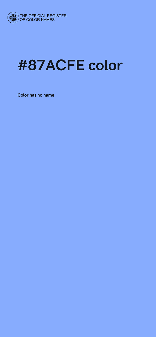#87ACFE color image