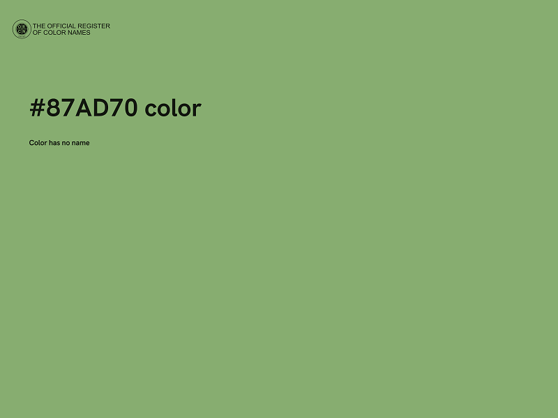 #87AD70 color image