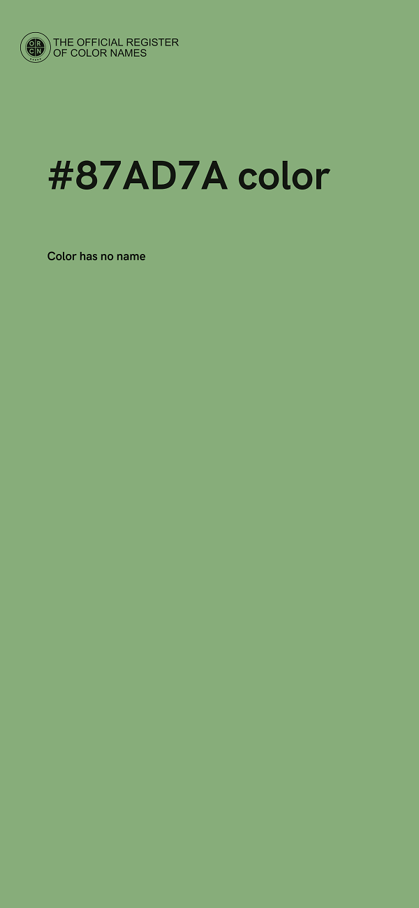 #87AD7A color image