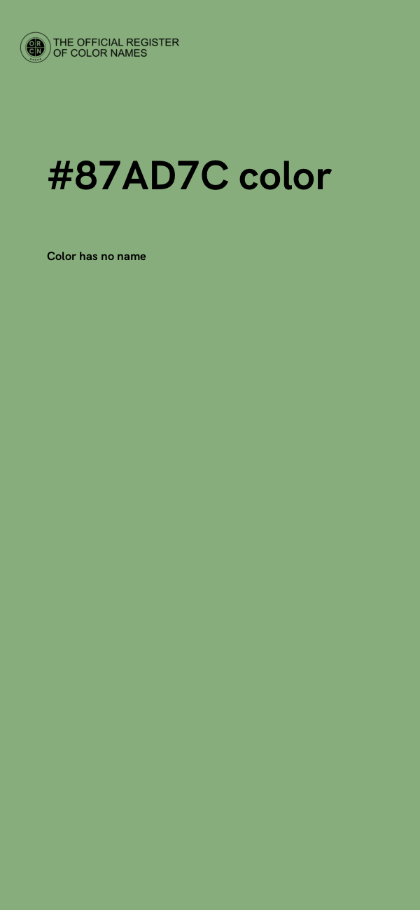 #87AD7C color image
