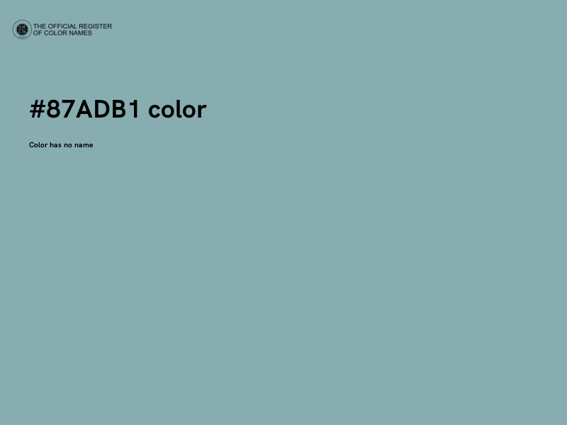 #87ADB1 color image