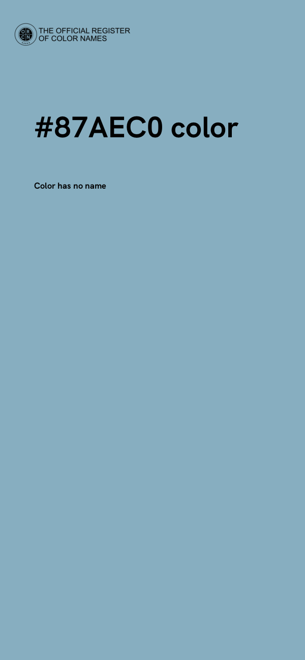 #87AEC0 color image