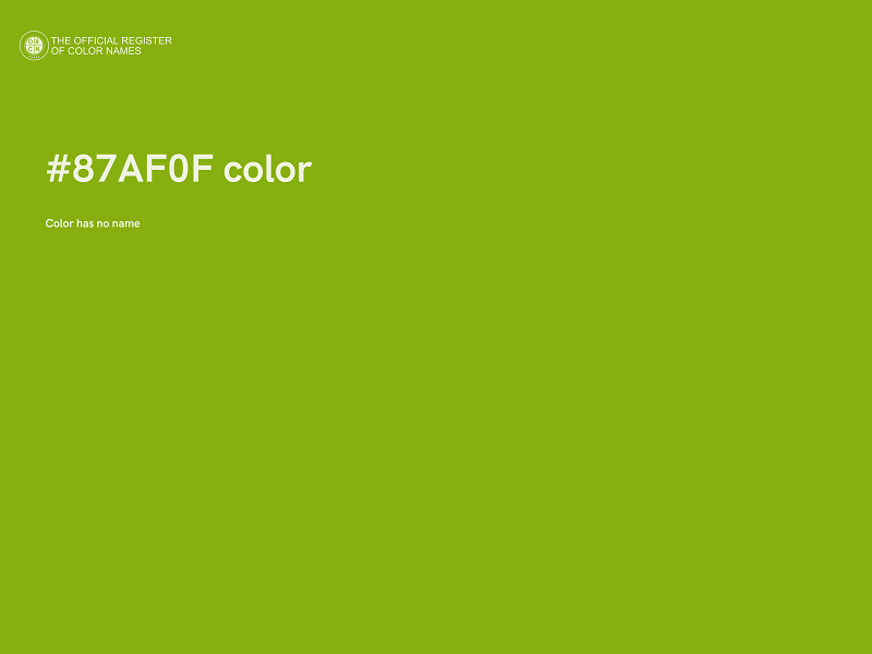 #87AF0F color image