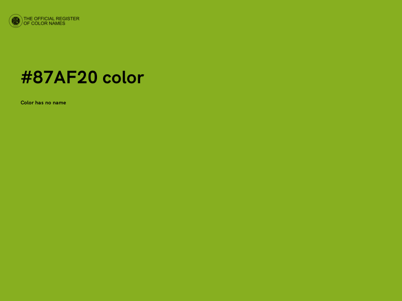 #87AF20 color image