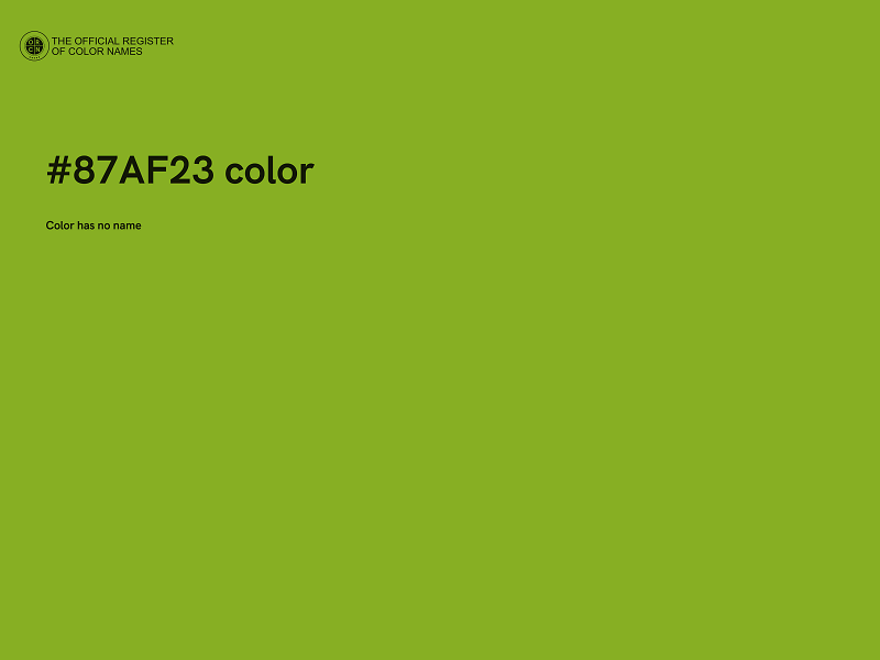 #87AF23 color image