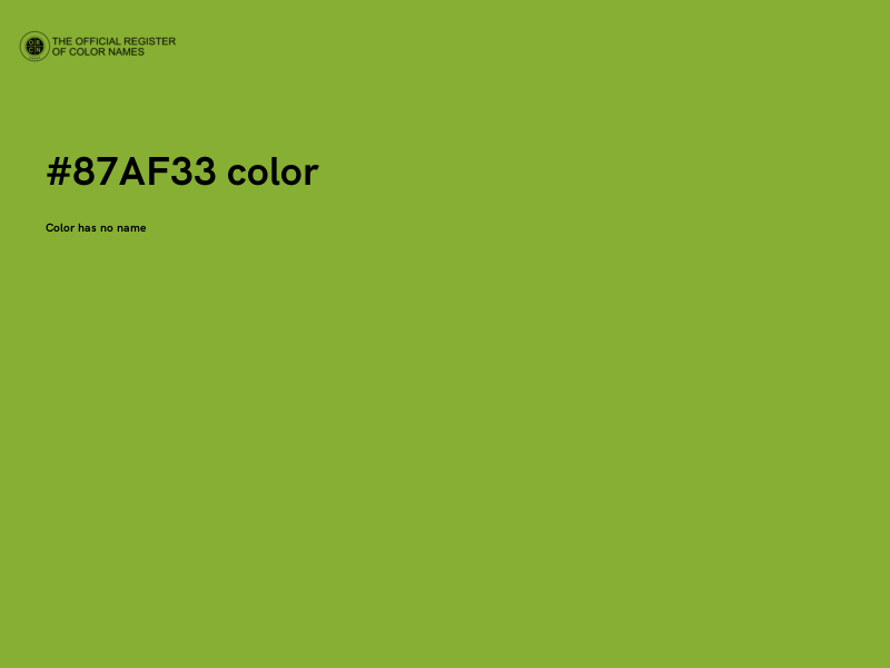 #87AF33 color image
