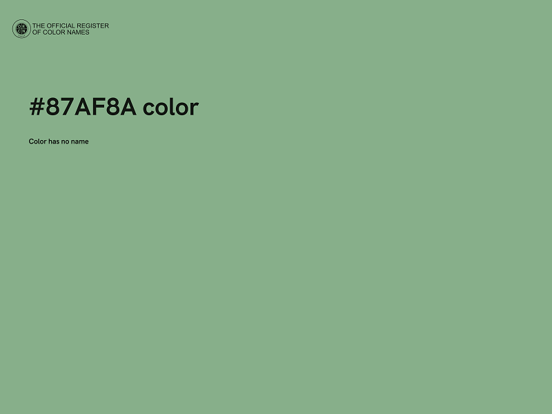 #87AF8A color image