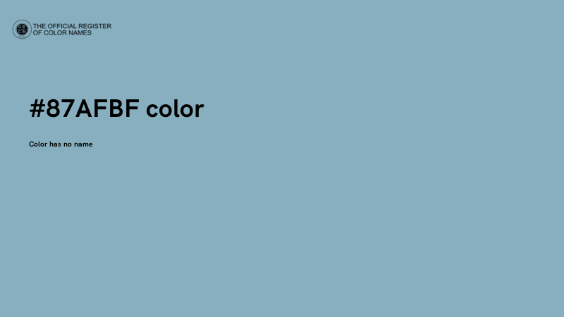 #87AFBF color image