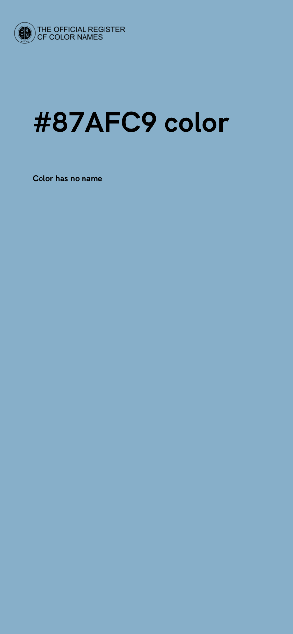 #87AFC9 color image