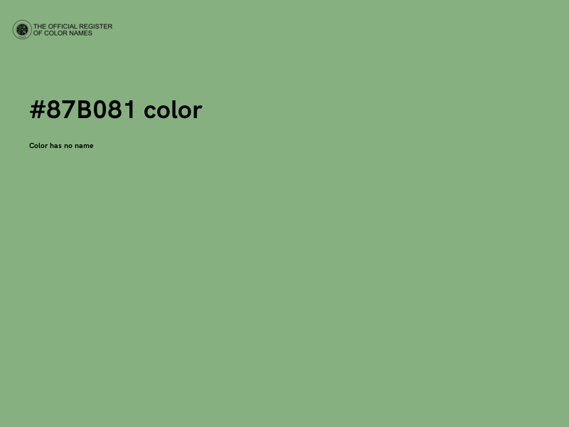 #87B081 color image