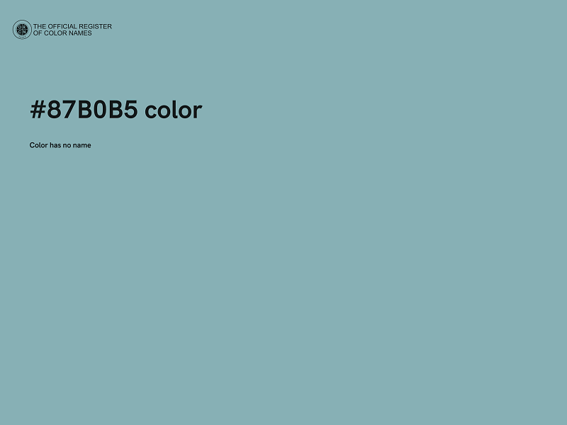 #87B0B5 color image