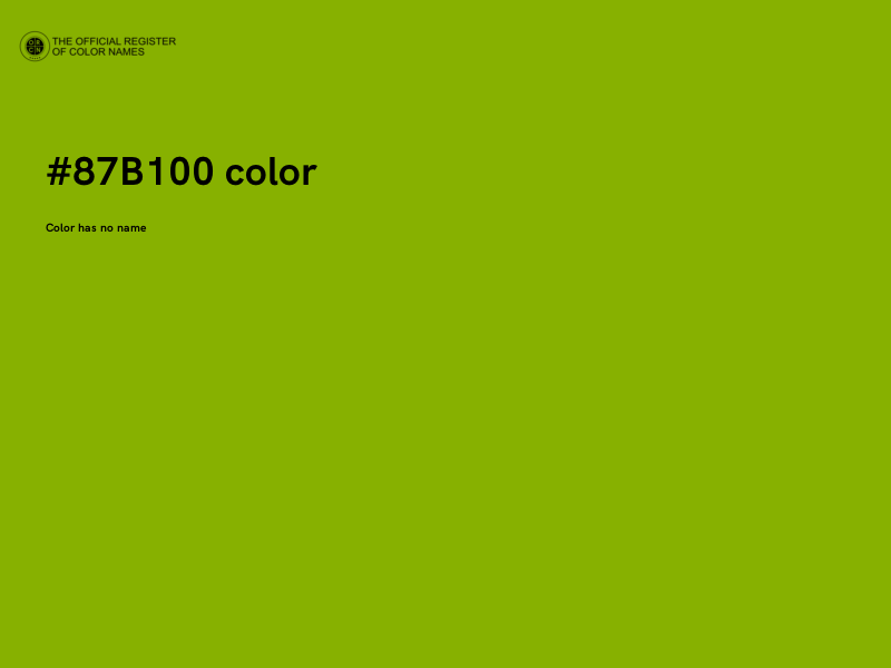 #87B100 color image