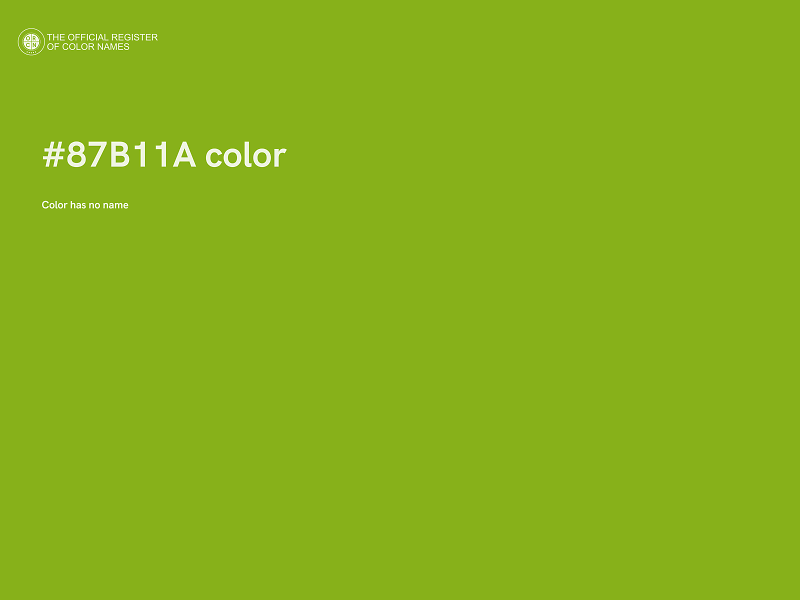 #87B11A color image