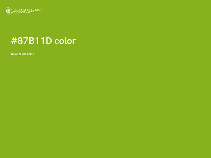 #87B11D color image