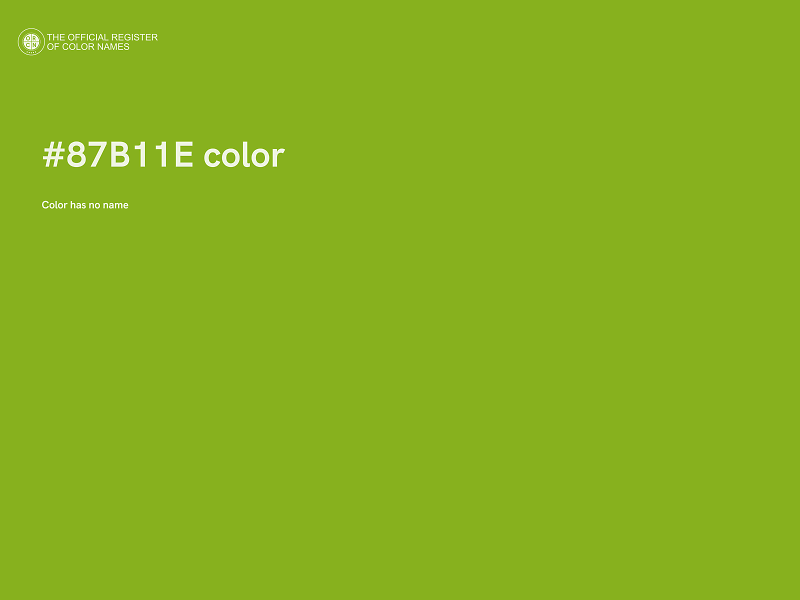 #87B11E color image