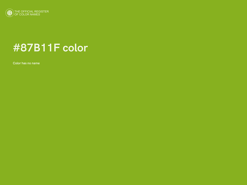 #87B11F color image